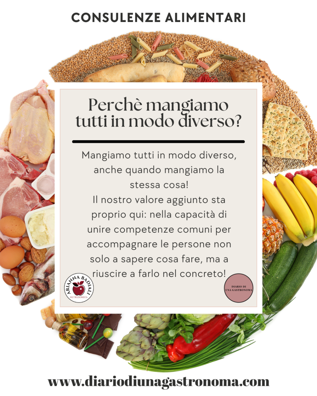 PERCHÉ MANGIAMO TUTTI IN MODO&nbsp;DIVERSO?